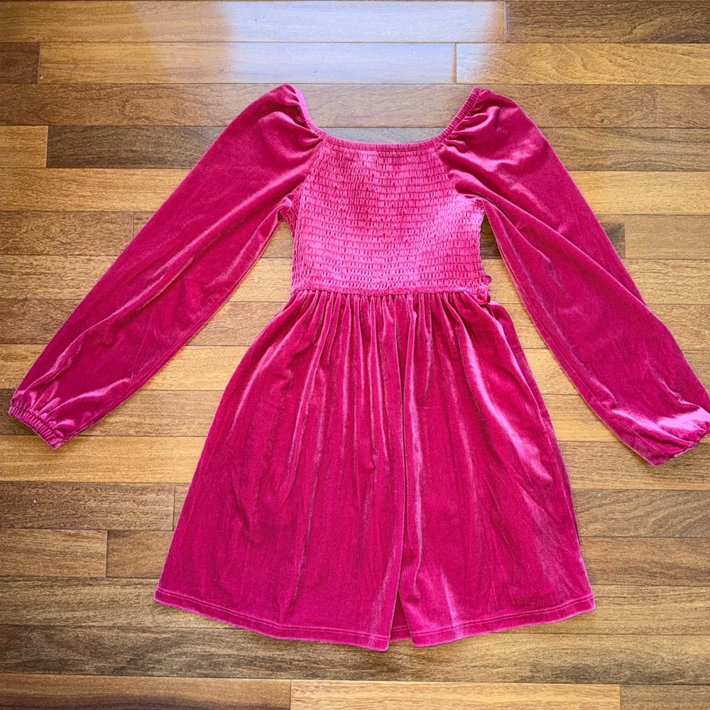 Speechless Kids Pink Velvet Dress